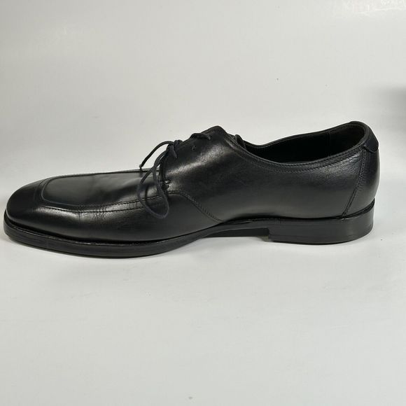 Hugo Boss Shoes Men’s Size 10 Vero Cuoio Oxford Black Leather Dress - Picture 7 of 16